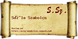 Süle Szabolcs névjegykártya